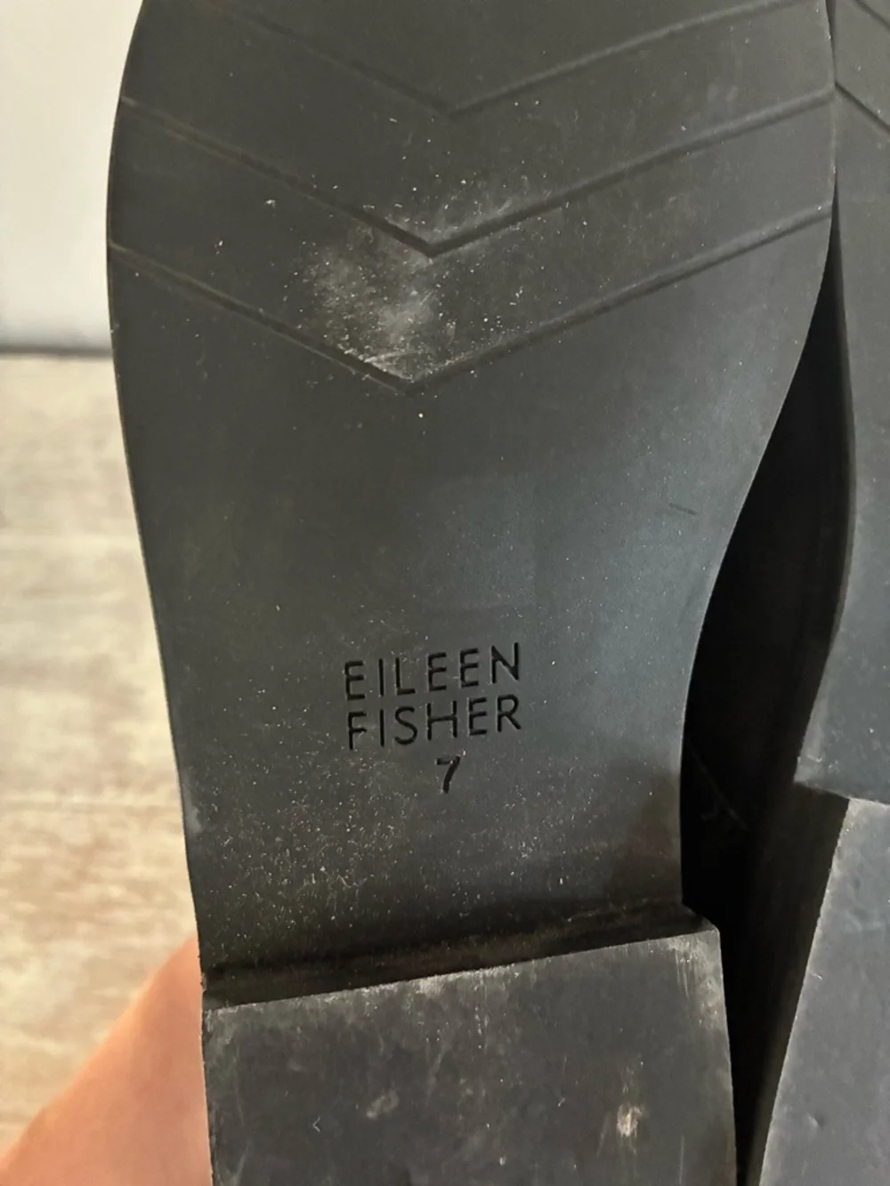 Eileen Fisher Frida Tumbled Nubuck Derby Slip On Shoes Size 7